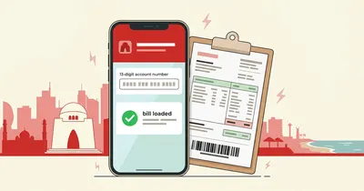 K-Electric duplicate bill on a phone screen beside a printed electricity bill