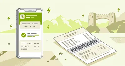 TESCO duplicate bill on a phone screen beside a printed electricity bill